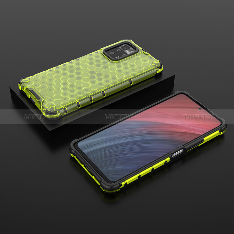 Carcasa Bumper Funda Silicona Transparente 360 Grados AM2 para Xiaomi Redmi Note 10 Pro 5G Verde