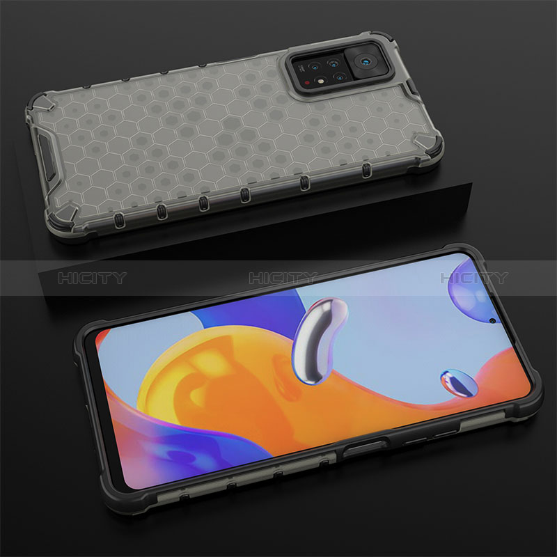 Carcasa Bumper Funda Silicona Transparente 360 Grados AM2 para Xiaomi Redmi Note 11 Pro 4G Negro