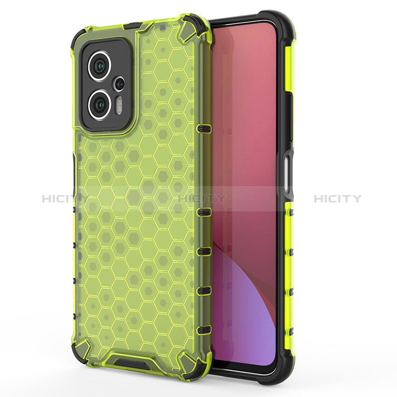 Carcasa Bumper Funda Silicona Transparente 360 Grados AM2 para Xiaomi Redmi Note 11T Pro 5G Verde