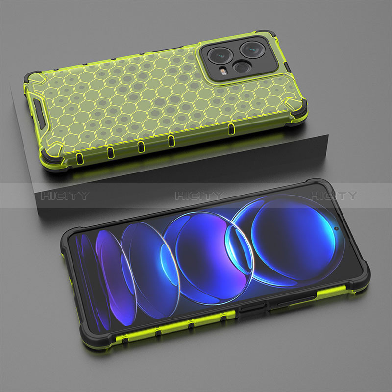 Carcasa Bumper Funda Silicona Transparente 360 Grados AM2 para Xiaomi Redmi Note 12 Explorer Verde