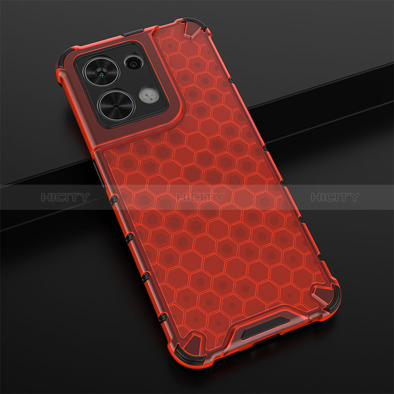 Carcasa Bumper Funda Silicona Transparente 360 Grados AM2 para Xiaomi Redmi Note 13 5G Rojo