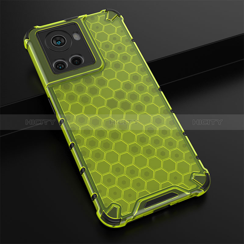 Carcasa Bumper Funda Silicona Transparente 360 Grados AM3 para OnePlus 10R 5G Verde