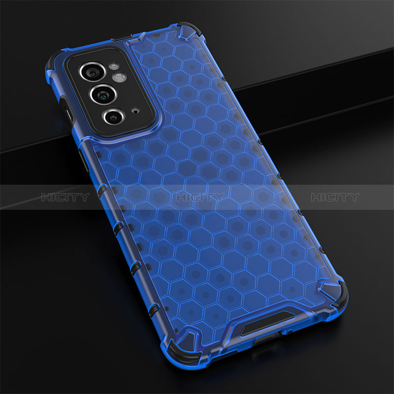 Carcasa Bumper Funda Silicona Transparente 360 Grados AM3 para OnePlus 9RT 5G Azul