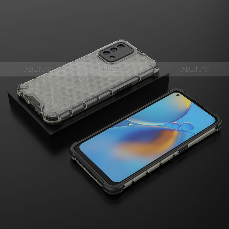 Carcasa Bumper Funda Silicona Transparente 360 Grados AM3 para Oppo A74 4G Negro