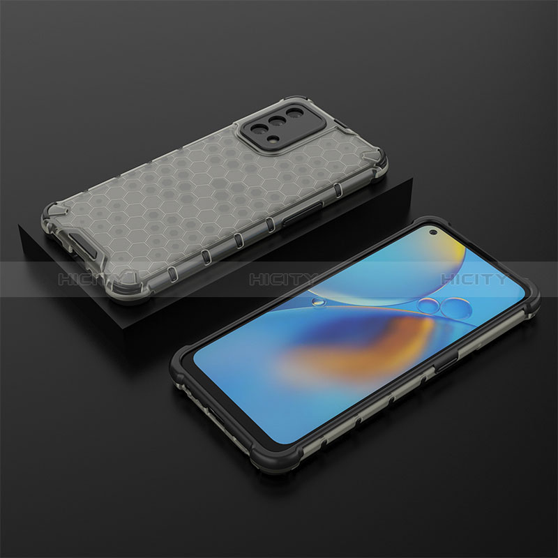 Carcasa Bumper Funda Silicona Transparente 360 Grados AM3 para Oppo F19 Negro