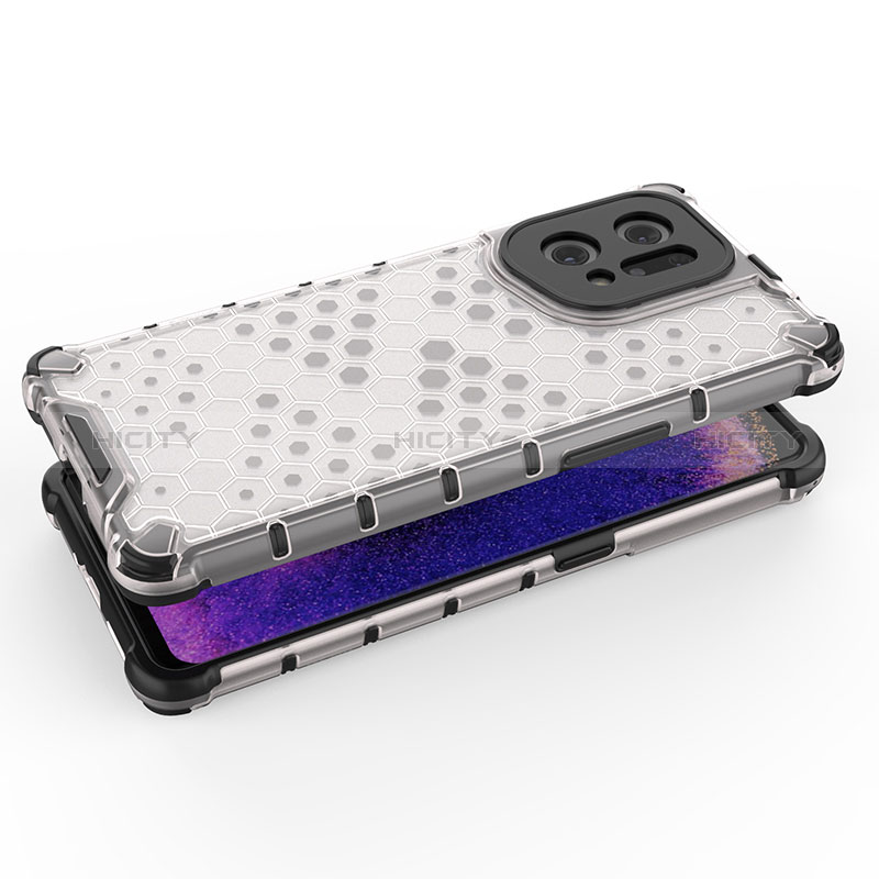 Carcasa Bumper Funda Silicona Transparente 360 Grados AM3 para Oppo Find X5 5G