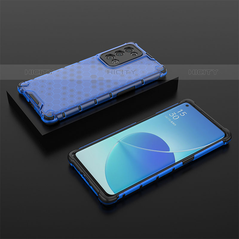 Carcasa Bumper Funda Silicona Transparente 360 Grados AM3 para Oppo Reno6 Pro 5G