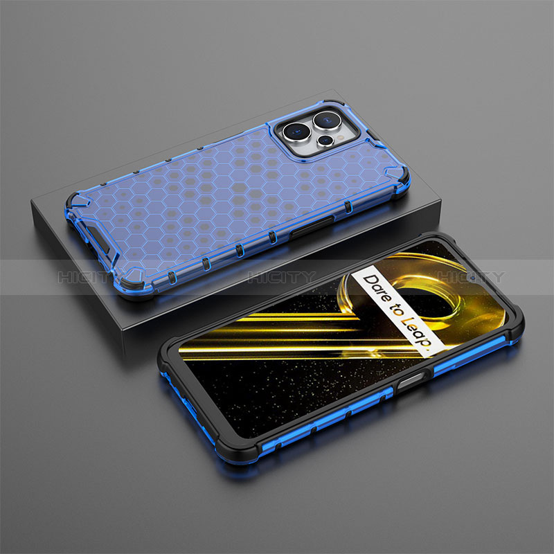 Carcasa Bumper Funda Silicona Transparente 360 Grados AM3 para Realme 10T 5G Azul