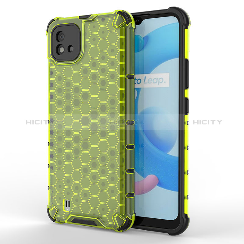 Carcasa Bumper Funda Silicona Transparente 360 Grados AM3 para Realme C11 (2021) Verde