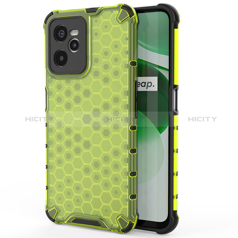 Carcasa Bumper Funda Silicona Transparente 360 Grados AM3 para Realme C35 Verde