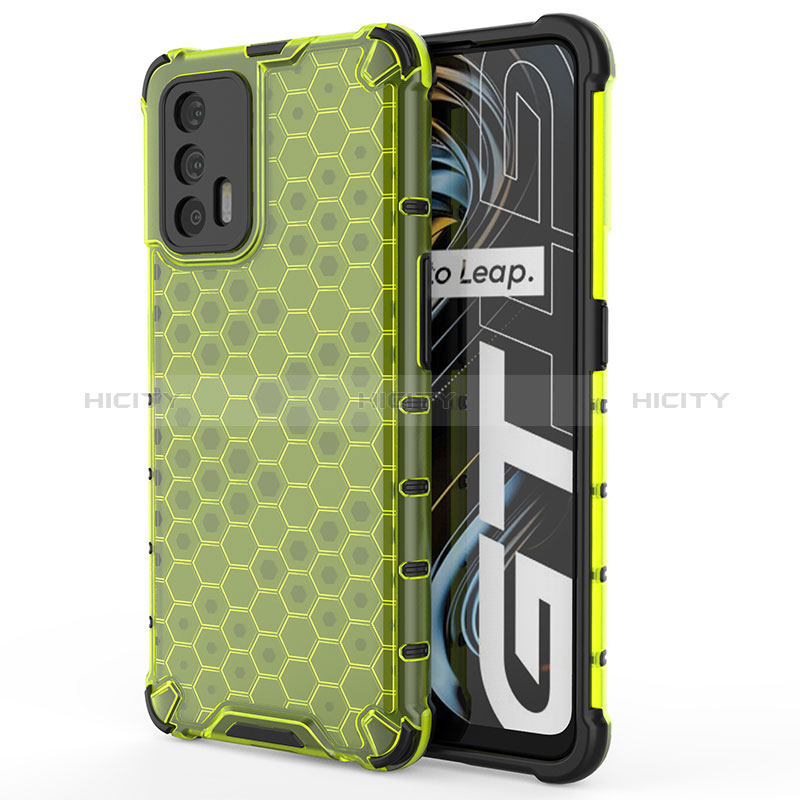 Carcasa Bumper Funda Silicona Transparente 360 Grados AM3 para Realme GT Master 5G Verde