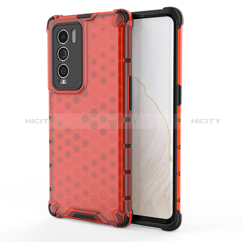 Carcasa Bumper Funda Silicona Transparente 360 Grados AM3 para Realme GT Master Explorer 5G Rojo