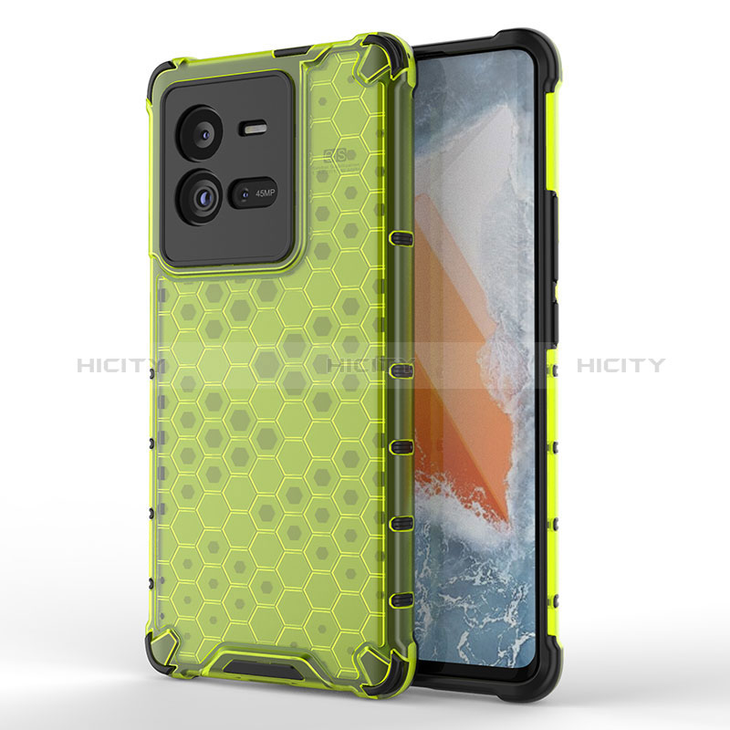 Carcasa Bumper Funda Silicona Transparente 360 Grados AM3 para Vivo iQOO 10 Pro 5G Verde