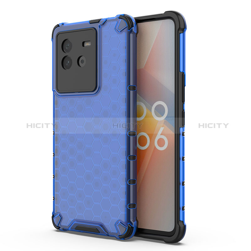 Carcasa Bumper Funda Silicona Transparente 360 Grados AM3 para Vivo iQOO Neo6 5G Azul