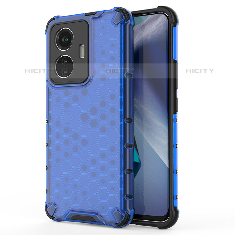 Carcasa Bumper Funda Silicona Transparente 360 Grados AM3 para Vivo T1 4G Azul