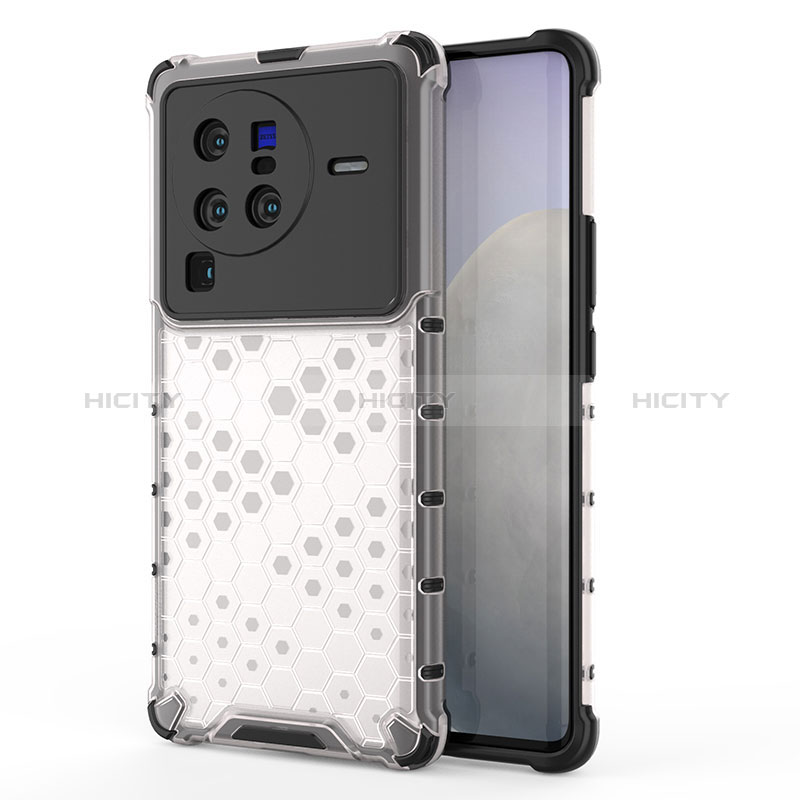 Carcasa Bumper Funda Silicona Transparente 360 Grados AM3 para Vivo X80 Pro 5G