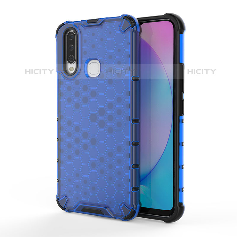 Carcasa Bumper Funda Silicona Transparente 360 Grados AM3 para Vivo Y12 Azul