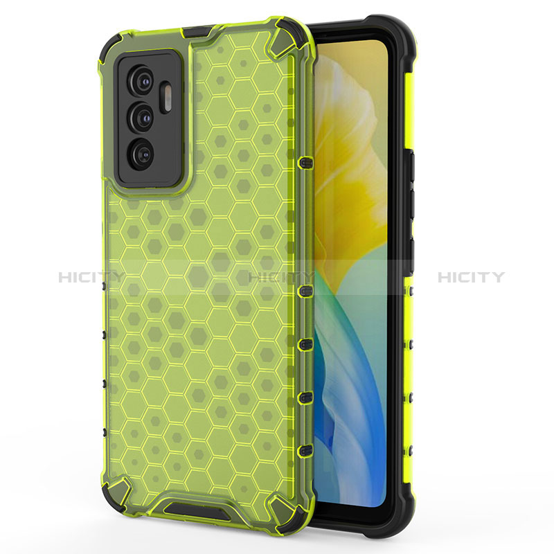 Carcasa Bumper Funda Silicona Transparente 360 Grados AM3 para Vivo Y75 4G Verde