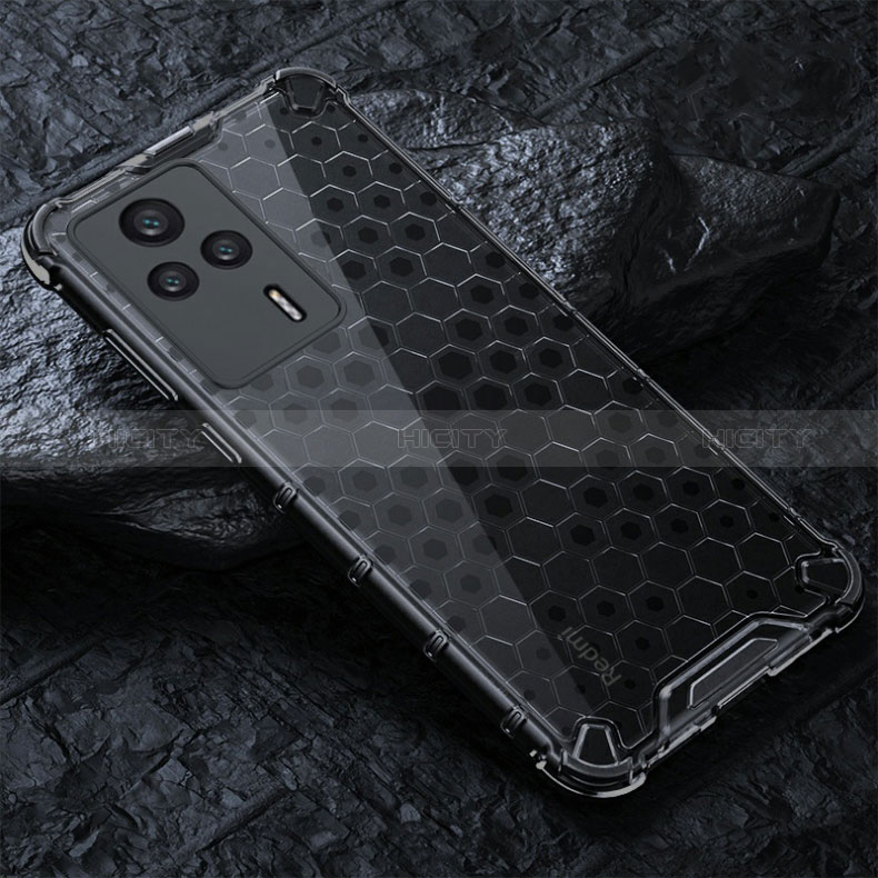 Carcasa Bumper Funda Silicona Transparente 360 Grados AM3 para Xiaomi Redmi K60E 5G Negro