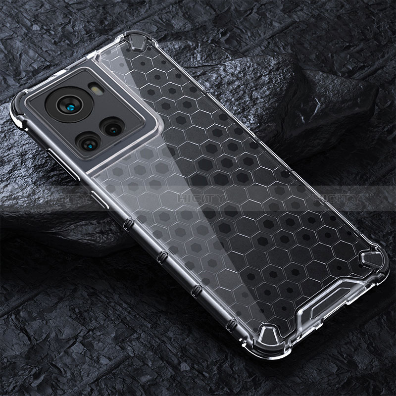 Carcasa Bumper Funda Silicona Transparente 360 Grados AM4 para OnePlus 10R 5G Gris