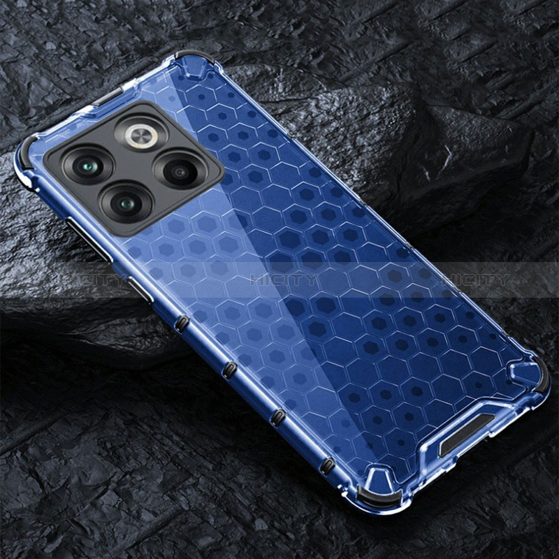 Carcasa Bumper Funda Silicona Transparente 360 Grados AM4 para OnePlus Ace Pro 5G Azul