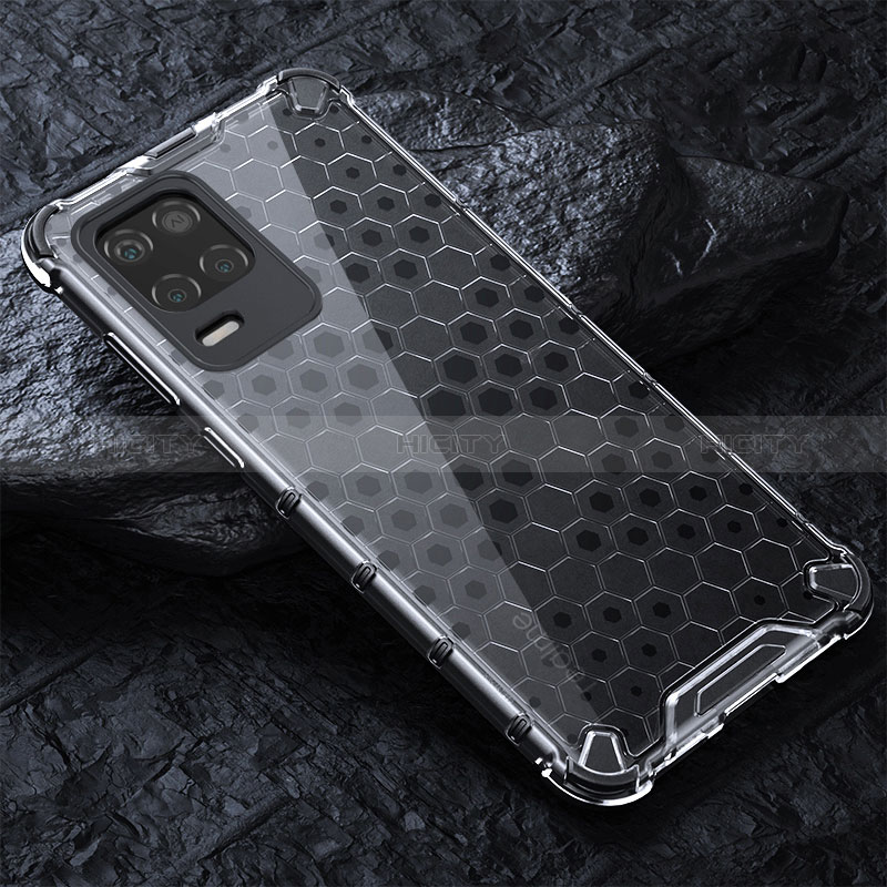 Carcasa Bumper Funda Silicona Transparente 360 Grados AM4 para Realme 8s 5G Gris