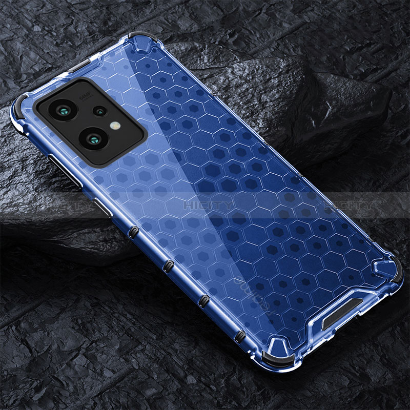 Carcasa Bumper Funda Silicona Transparente 360 Grados AM4 para Realme 9 5G Azul