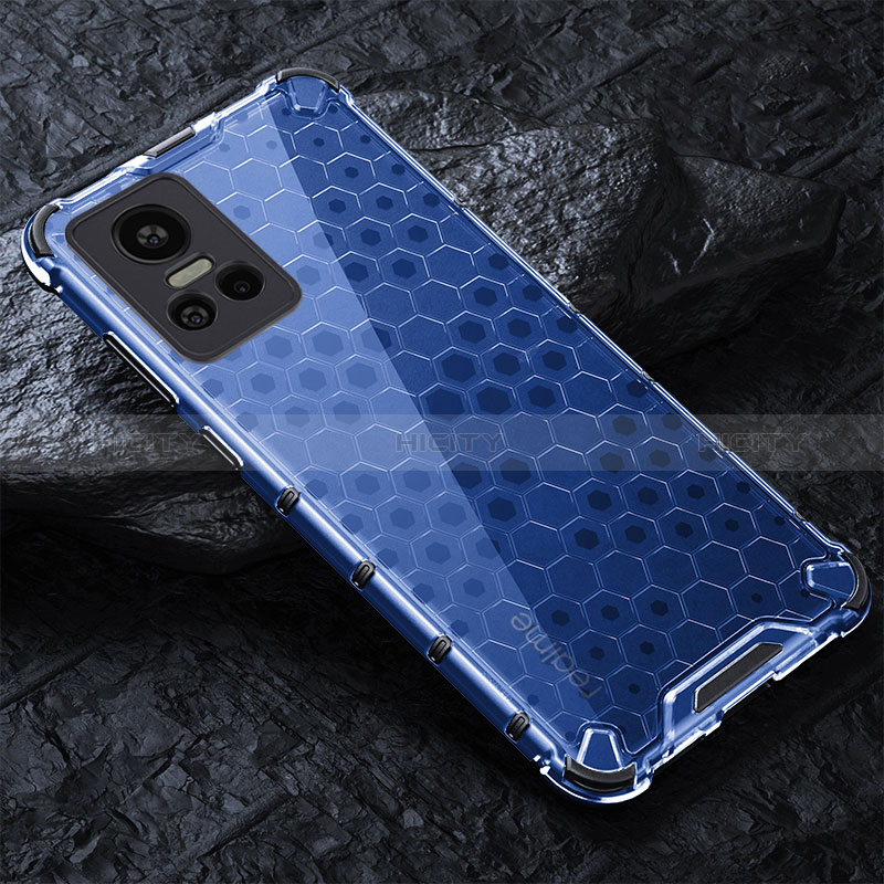 Carcasa Bumper Funda Silicona Transparente 360 Grados AM4 para Realme GT Neo3 5G Azul