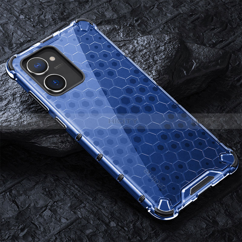 Carcasa Bumper Funda Silicona Transparente 360 Grados AM4 para Realme V20 5G Azul