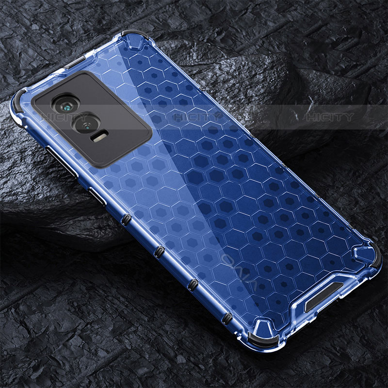 Carcasa Bumper Funda Silicona Transparente 360 Grados AM4 para Vivo Y74s 5G Azul