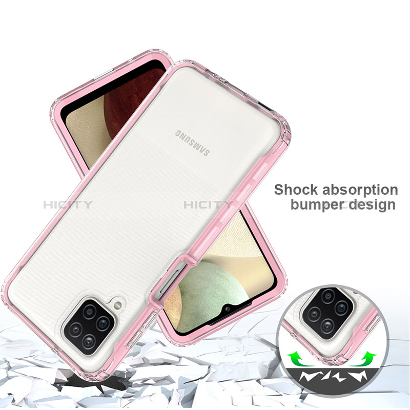 Carcasa Bumper Funda Silicona Transparente 360 Grados JX1 para Samsung Galaxy A12