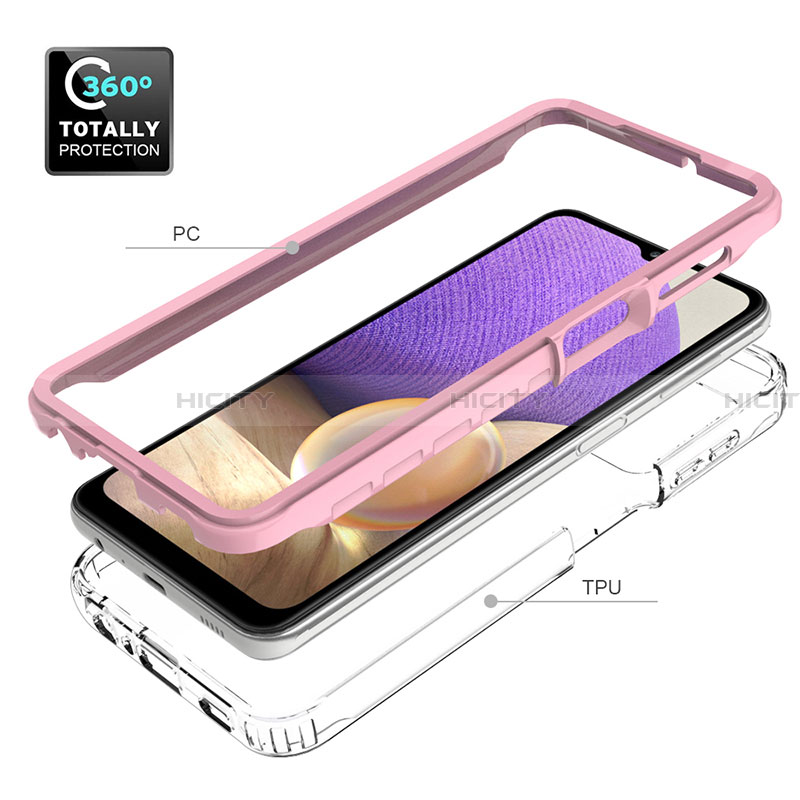 Carcasa Bumper Funda Silicona Transparente 360 Grados JX1 para Samsung Galaxy A32 5G