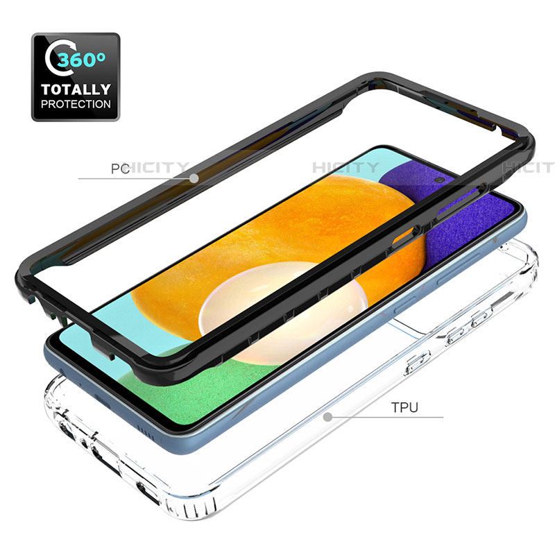 Carcasa Bumper Funda Silicona Transparente 360 Grados JX1 para Samsung Galaxy A52 5G