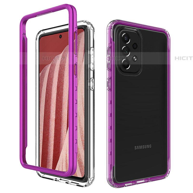 Carcasa Bumper Funda Silicona Transparente 360 Grados JX1 para Samsung Galaxy A73 5G