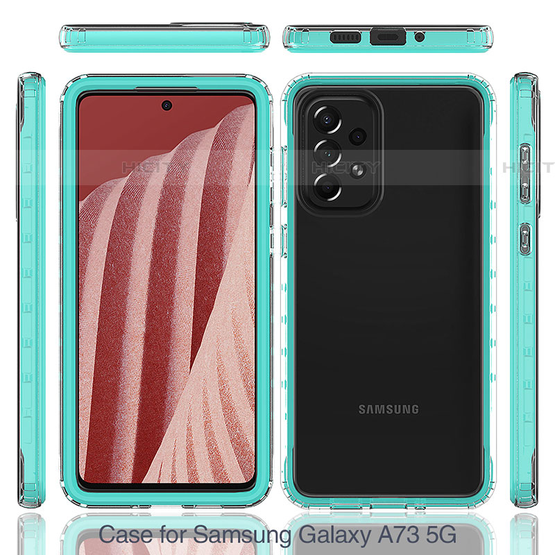 Carcasa Bumper Funda Silicona Transparente 360 Grados JX1 para Samsung Galaxy A73 5G