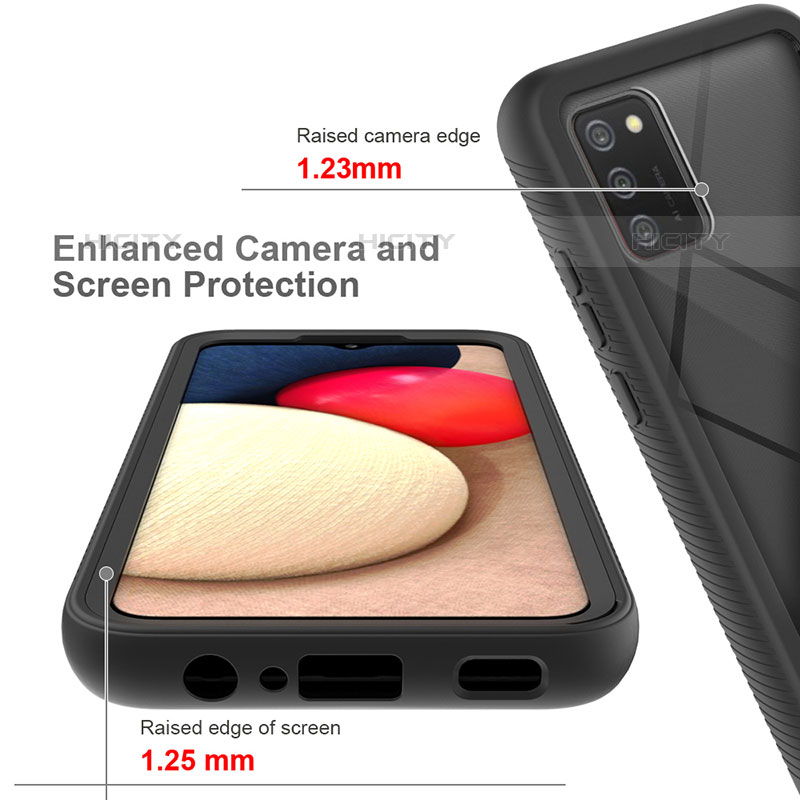 Carcasa Bumper Funda Silicona Transparente 360 Grados JX1 para Samsung Galaxy M02s