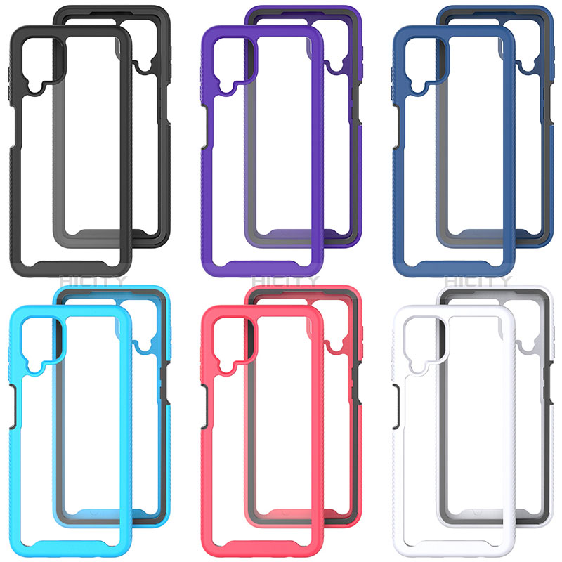 Carcasa Bumper Funda Silicona Transparente 360 Grados JX2 para Samsung Galaxy A12 Nacho