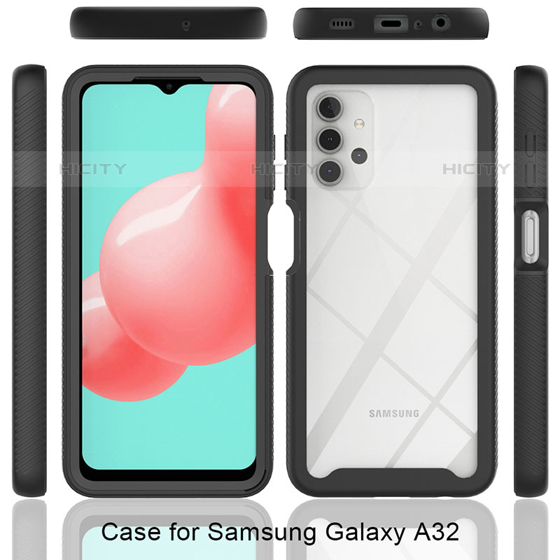 Carcasa Bumper Funda Silicona Transparente 360 Grados JX2 para Samsung Galaxy M32 5G