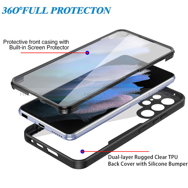 Carcasa Bumper Funda Silicona Transparente 360 Grados M01 para Samsung Galaxy S24 Ultra 5G