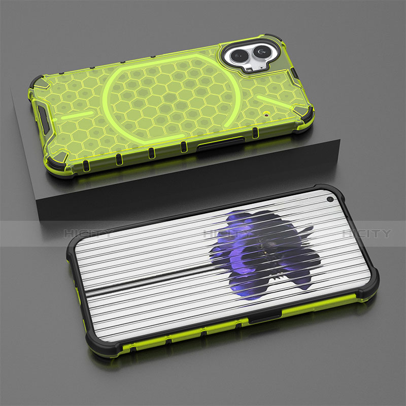 Carcasa Bumper Funda Silicona Transparente 360 Grados M02 para Nothing Phone 1 Verde