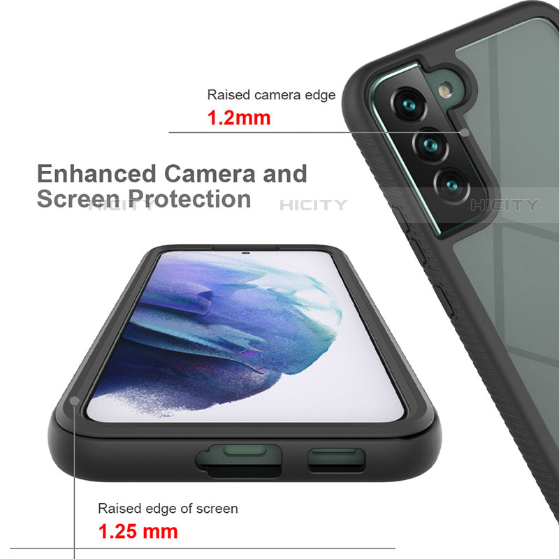 Carcasa Bumper Funda Silicona Transparente 360 Grados M02 para Samsung Galaxy S21 FE 5G