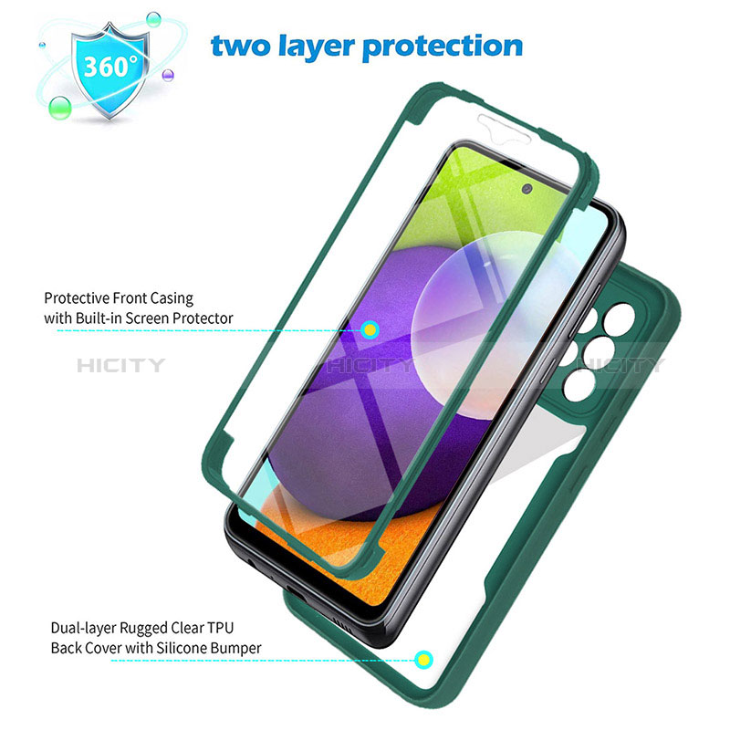 Carcasa Bumper Funda Silicona Transparente 360 Grados MJ1 para Samsung Galaxy A52s 5G