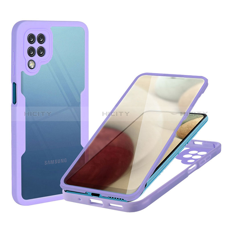 Carcasa Bumper Funda Silicona Transparente 360 Grados MJ1 para Samsung Galaxy F12