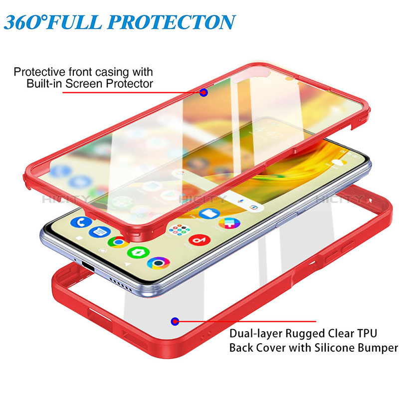 Carcasa Bumper Funda Silicona Transparente 360 Grados MJ1 para Xiaomi Poco X4 Pro 5G