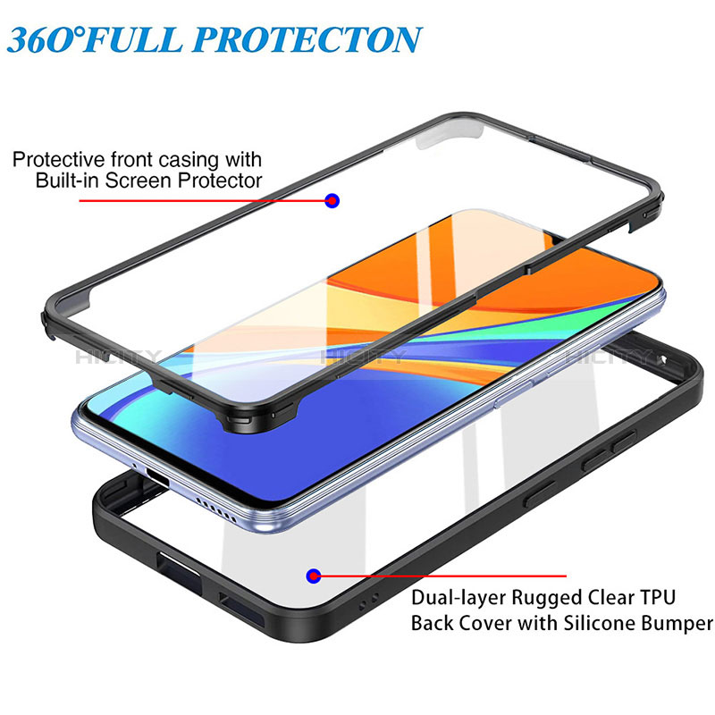 Carcasa Bumper Funda Silicona Transparente 360 Grados MJ1 para Xiaomi Redmi 10A 4G