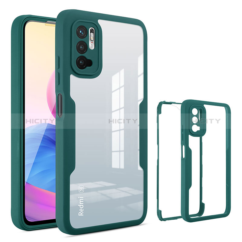 Carcasa Bumper Funda Silicona Transparente 360 Grados MJ1 para Xiaomi Redmi Note 10 5G