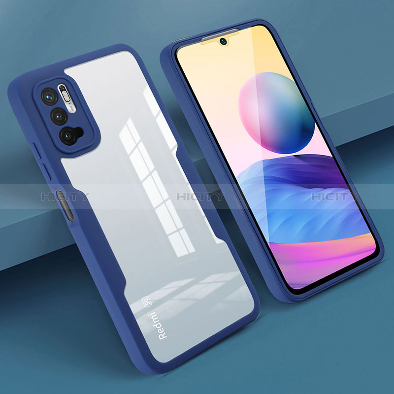 Carcasa Bumper Funda Silicona Transparente 360 Grados MJ1 para Xiaomi Redmi Note 10T 5G