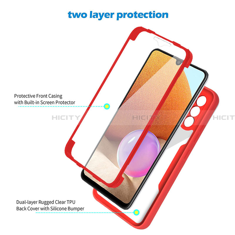 Carcasa Bumper Funda Silicona Transparente 360 Grados MJ2 para Samsung Galaxy A32 4G