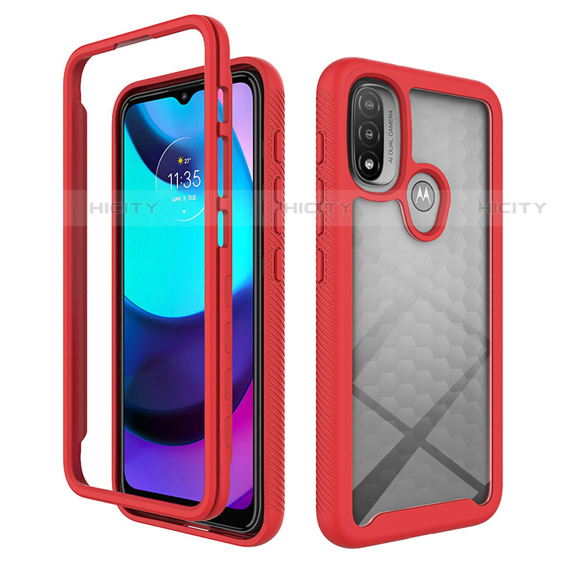 Carcasa Bumper Funda Silicona Transparente 360 Grados para Motorola Moto E30