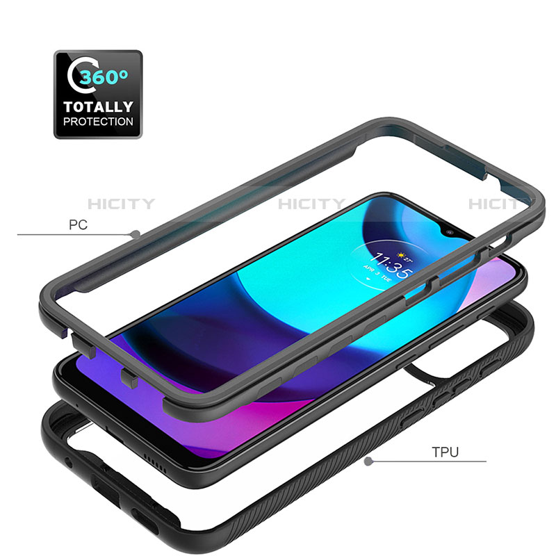 Carcasa Bumper Funda Silicona Transparente 360 Grados para Motorola Moto E40